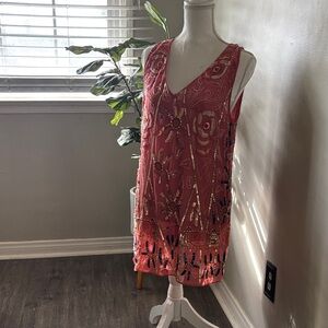FP Movement by Free People Coral Embellished Dress